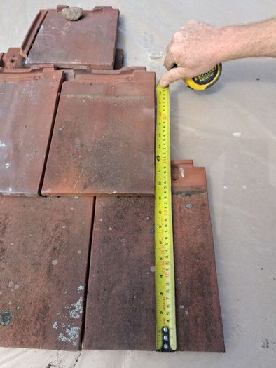 French Beauvois flat thin edge roof tiles
