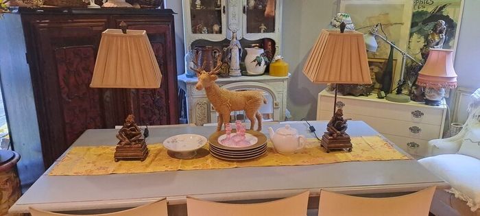 2 Monkey Lamps Designer