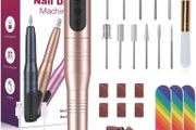 Electric Nail Files, Cordless Rechargeable Electric Nail Drill Electric Nail Files Professional, 11 in 1 Electric Nail File Manicure Pedicure Kit Nail Drill for Acrylic Nails, Gel Nails (FREE POSTAGE)