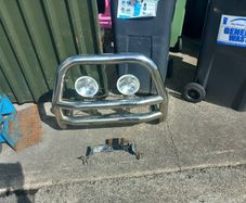 Ford Transit Connect Bull bar with Hella Spotlights