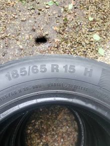 2x 185/65/15 continental