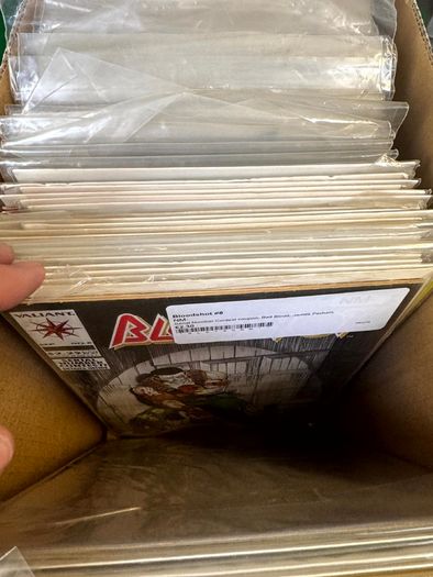 Valiant Long Comic Box w 270 comics for Sale