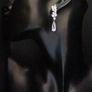 Wedding Bridal Crystal Silver Earrings Image 6