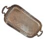 Vintage Silver Plated Butlers Serving Tray Platter Claw Footed 24 inch x 12 inch Leonard English Image 8
