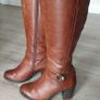 Moda In Pelle Leather Knee High Boots Size Uk 3 ( Eu 35) Image 2