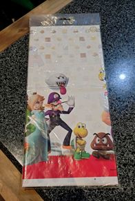 Kids Super Mario Plastic Table Cloth (brand New).