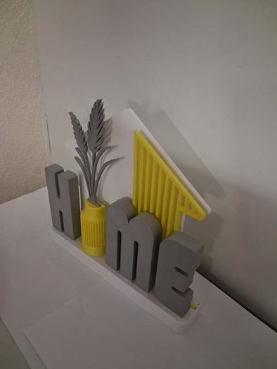 Brand New 3D Printed "HOME" Table Sign / Modern Decor
