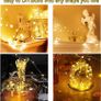 5M 16ft 50 LED Battery Operated Copper Wire Fairy String Lights, Waterproof Outdoor/Indoor Lights for Bedroom, Christmas, Parties, Wedding, Centerpiece Image 3