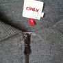Grey Only Cropped Zip-Up Image 3
