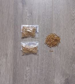 Small Brass Cup Hooks