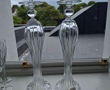 Louise Kennedy Crystal Aurora Candlesticks x 2