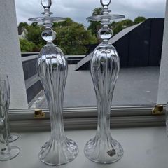 Louise Kennedy Crystal Aurora Candlesticks x 2