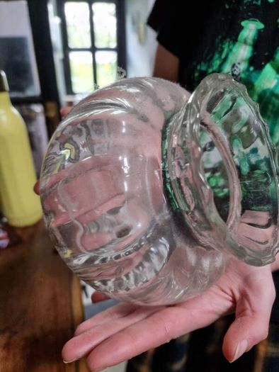 Vintage glass light fixtures