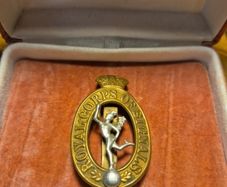 Ww2 Royal Corps Of Signals Cap Badge
