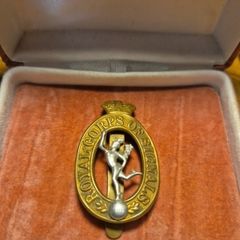 Ww2 Royal Corps Of Signals Cap Badge