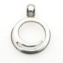 Vintage 925 Sterling Silver Geometric Modernist Pendant Image 3