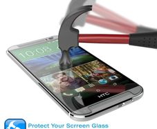 Htc One M9 Tempered Glass Screen Protector, Shield Htc One M9 Tempered Glass 0.33mm Thick 9h
