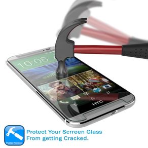 Htc One M9 Tempered Glass Screen Protector, Shield Htc One M9 Tempered Glass 0.33mm Thick 9h