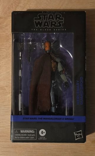 Star Wars Mercenary Guard Droid 6" Scale Black Series (Some Sticker Residue On The Back Of Box) New & Unopened