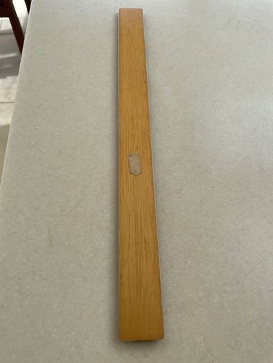 vintage 40 wooden ruler