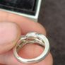 925 silver ring with lovely cubic zirconia stones Image 4
