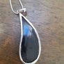 Sterling Silver Pearl Onyx Pendant and Chain Image 2
