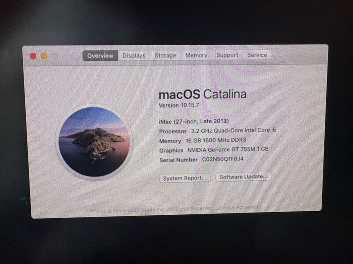 iMac 2013 27 16GB