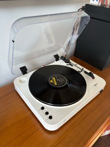Lenco L-85 Turntable White vinyl record player