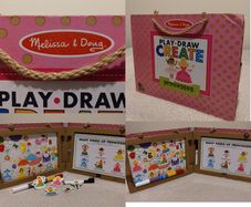 Melissa & Doug, Play, Draw, Create Reusable Drawing & Magnet Kit - Princesses