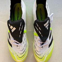 Size 10 Adidas 2024 Predator football boots. Elite Hybrid Touch + Fold-Over Tongue. RRP 280. Like new, worn once, absolutely mint.. Top tier boot in Cloud White / Core Black / Lucid Lemon colourway.