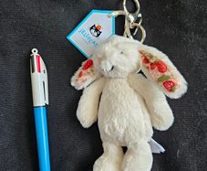 Jellycat Blossom Cream Bunny 'Berry' Bag Charm