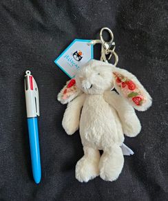 Jellycat Blossom Cream Bunny 'Berry' Bag Charm