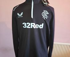Brand New Rangers Pro Player 1/4 Zip Training Top - Large size