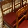 Set of 6 leather dining chairs Image 4
