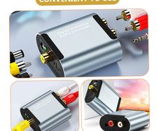 SPDIF Optical to RCA Converter  Digital to Analog Audio Adapter
