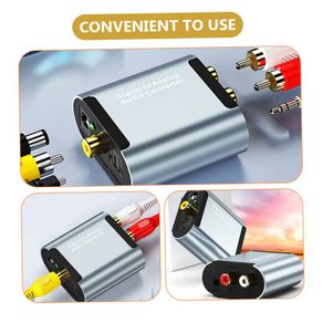 SPDIF Optical to RCA Converter  Digital to Analog Audio Adapter