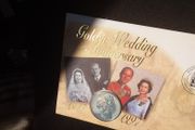 1997 Royal Golden Wedding Anniversary 5 Pound Coin First Day Cover (PNC) - Mint Condition
