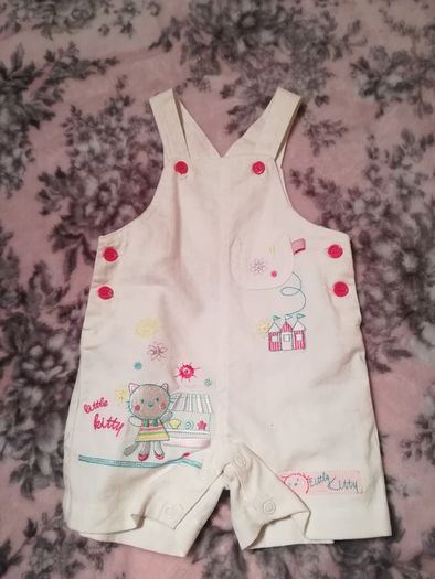 adams baby 2 Piece Outfit, Linen dungaree,s and top set,