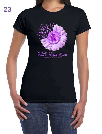 Domestic Violence Awareness T-Shirt Woman