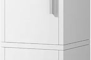 Small Bathroom Storage Cabinet, Narrow Floor Corner Cabinet with 2 Doors &amp; Adjustable Shelf, Small Bathroom Organizer, Space-Saving Storage Solution for Bathroom, Toilet, Laundry Room