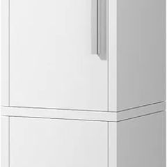 Small Bathroom Storage Cabinet, Narrow Floor Corner Cabinet with 2 Doors & Adjustable Shelf, Small Bathroom Organizer, Space-Saving Storage Solution for Bathroom, Toilet, Laundry Room