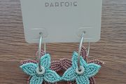 Brandnew hoop earrings with beaded flowers from Parfois