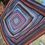 Large Vintage Crochet Blanket Image 3
