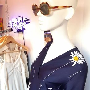 Vintage dress 1970s maxi