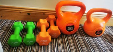 Kettle bells and Dumbells