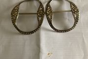 Two antique silver buckles over 200 years old