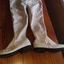 Cream Suede Boots Image 2