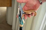 Unique Handmade Walking Stick, Shark Handle, Never Used