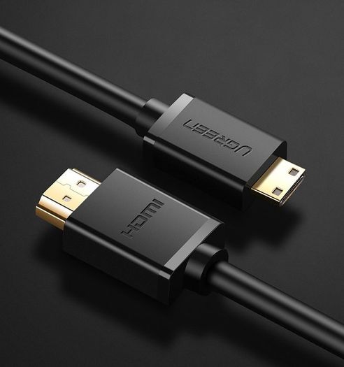 Ugreen Premium 1.5M Mini HDMI (Male) to HDMI (Male) 3D/UHD 4K@60Hz Bi-Directional Cable (Gold-Plated) (Brand New/Warranty)
