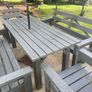Hardwood large garden furniture set Image 3